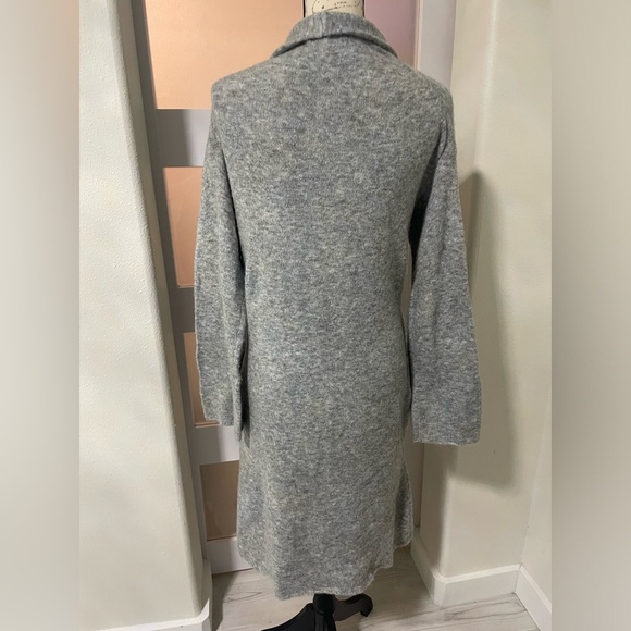 💎 GF Collection Acrylic Polyester Spandex gray open Sweater SZ Small NWOT - Picture 4 of 6